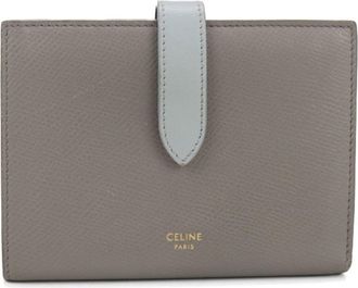 Celine Gray Leather Wallet (Bi-Fold) (Pre-Owned)