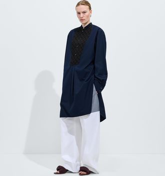 Bottega Veneta Top in popeline di cotone - Nero - Donna - 36