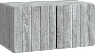vidaXL Mueble De Tv De Pared 59,5 X 31 X 30 Cm Sonoma Gris Vidaxl