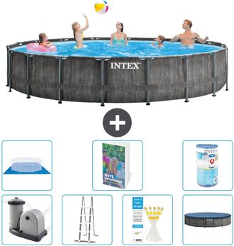 Intex Piscina Prism Frame Redonda - 549x122 Cm - 8-piezas S594
