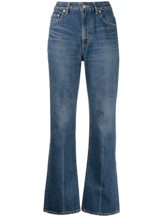 Tu Es Mon TR&Eacute;SOR The Amethyst 1Year flared jeans - women - Cotton - 25 - Blue