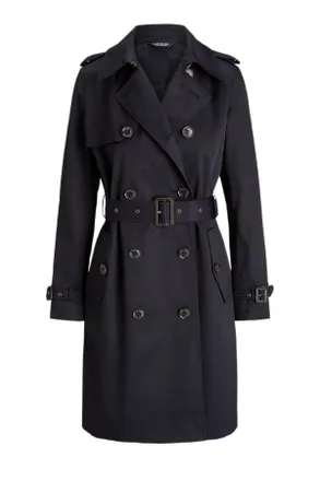 Ralph Lauren Navy Blue Double Breasted Lined Coat