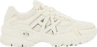 A|X Armani Exchange Lace-up Sneakers - Dames - Sneakers - Beige - 36 EU - Polyester - Schoenen