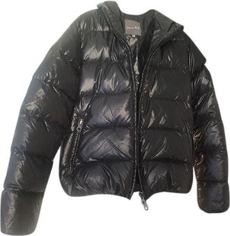 Duvetica Black Shiny Nylon Down Jacket Size M