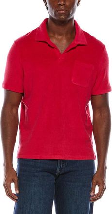 Isaia Silk-Blend Terry Polo Shirt