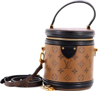 Louis Vuitton Borsa a tracolla Cannes in tela con monogramma - Marrone