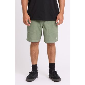 Billabong De la Cruz Water Repellent Corduroy Shorts in Sea Spray at Nordstrom, Size X-Large