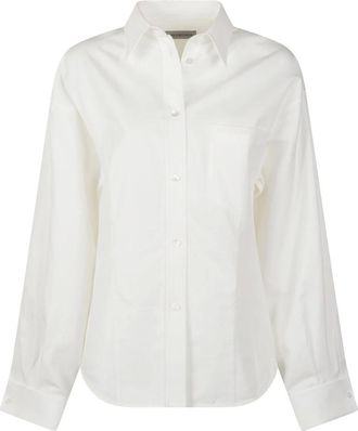 Balenciaga Overhemden, Dames, Wit, XS, Katoen, Classic Shirt