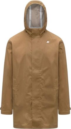 K-Way Tommy Three-Quarter Jacket - Heren - Regenjassen - Beige - XL - Katoen - Jassen