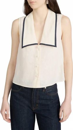 Frame Denim Cabana Top In Cream Multi