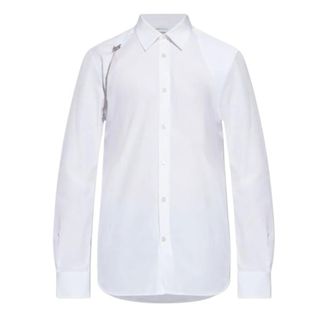Alexander McQueen Chain Detail Shirt - male - Alexander McQueen - Formal Shirts - White - XL - Shirts