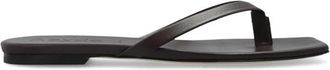Aeyde Renee Nappa Leer - Dames - Slippers - Bruin - 41 EU - Leer - Schoenen
