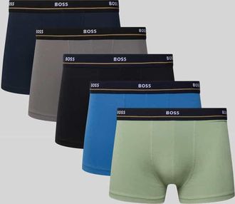 HUGO BOSS Trunks aus Baumwoll-Mix im 5er-Pack Modell ESSENTIAL in Lind, Größe XXL