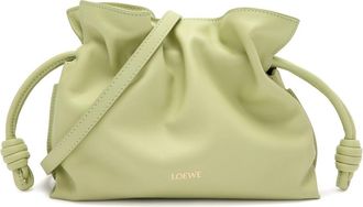 Loewe Flamenco Mini Leather Clutch - Light Green - One Size