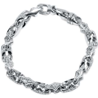 Pompeii3 Mens Designed 14k Gold (65gram) or Platinum (104gram) 9mm Link Bracelet 8.5