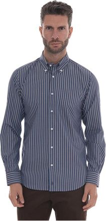Carrel Overhemd - Heren - Casual Overhemden - Blauw - XL - Katoen - Overhemden
