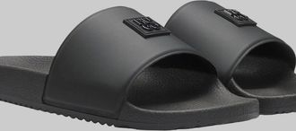 HUGO BOSS Mens HUGO Timein Sliders, Black - Size: 9