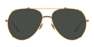 Linda Farrow NEWMAN LFL1039 C9 Mens Sunglasses Gold Size 58