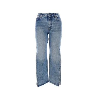 Loewe Cropped jeans with side slits Woman 36