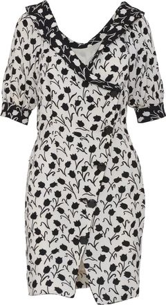 Vintage Abito con stampa Pre-owned - Bianco