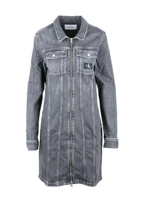 Calvin Klein Grey Zip Mini Dress