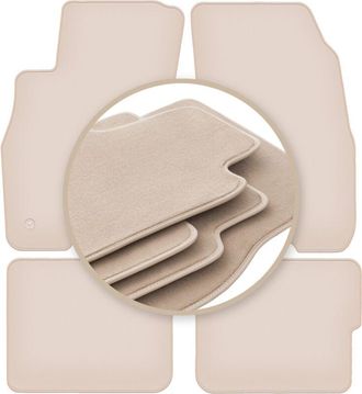 OEM Alfombrillas Beige Premium Para Fiat Grande Punto Hatchback 2005-2009