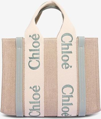 Chloé Shopper aus Segeltuch Woody Small