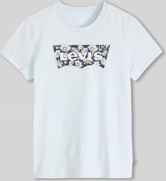Levi's T-Shirt mit Logo-Print in Hellblau, Gr&ouml;&szlig;e XL