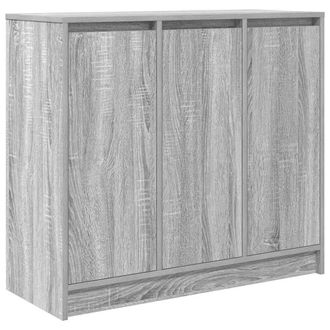 Berkfield Home Sideboard Grey Sonoma 85x34x76 cm Engineered Wood | Size: 85 x 34 x 76 cm