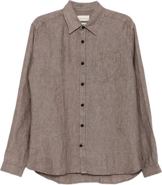 Oliver Spencer Camicia New York - Marrone