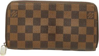 Louis Vuitton Brown Pvc Leather Long Wallet (Bi-Fold) (Pre-Owned)