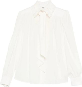 Chlo&eacute; Long Sleeves Silk Top