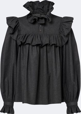 Chlo&eacute; Chlo&eacute; Blusa in flanella di lana e cashmere