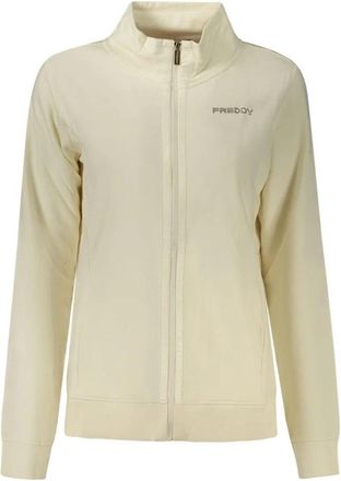 Freddy Zip-through Sweatshirt - Dames - Vesten met rits - Wit - L - Katoen - Hoodies & sweatvesten