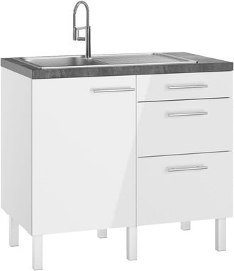 Optifit Pantryküche »Lilly« Breite 100 cm