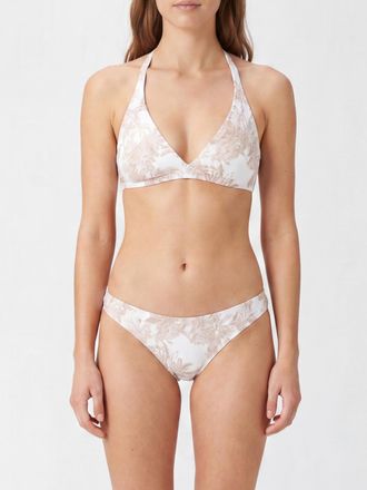 MC2 Saint Barth Top bikini con stampa tropicale e spalline da annodare