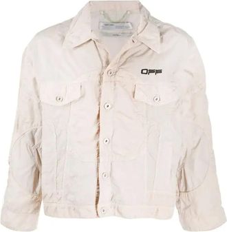 Off-white Logo Windbreaker Bomber Jacket