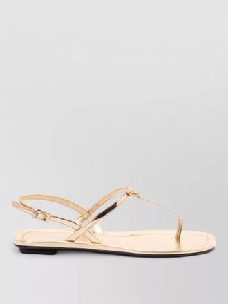 Prada patent leather flat thong sandals