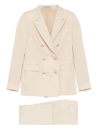 Tagliatore double-breasted suit - Neutrals