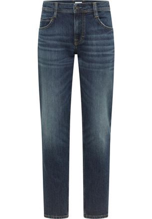 Mustang Straight-Jeans MUSTANG Herren Style Denver Straight, Herren, Gr. 31, L&auml;nge 32, blau (873 blau), Denim/Jeans, 99% Baumwolle, 1% Elasthan, unifarben, st