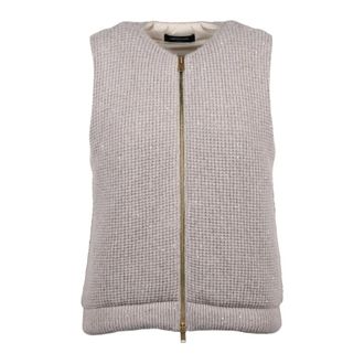 Fabiana Filippi Jassen, Dames, Beige, S, Wol, Smanicato in lana