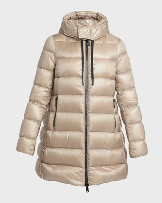 Moncler Suyen Down Quilted Nylon Hooded Parka