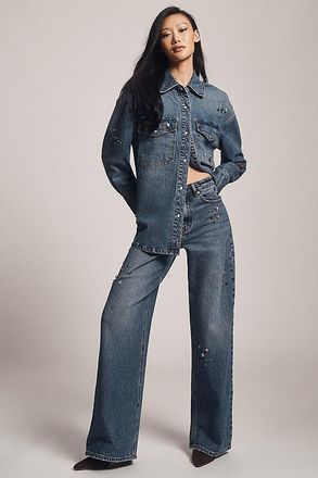 Avec Les Filles High-Rise Tapered Jeans