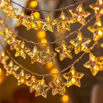 OEM Cadena De Luces Led L&aacute;ser En Forma De Estrella De 1,5 M Y 10 Led