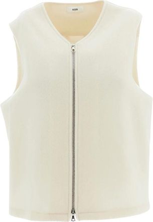 Rier Fleece Gilet Full Zip - Dames - Jassen - Wit - Maat: M Fleece