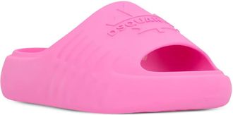 Dsquared2 Slippers met rubberen textuur - Roze