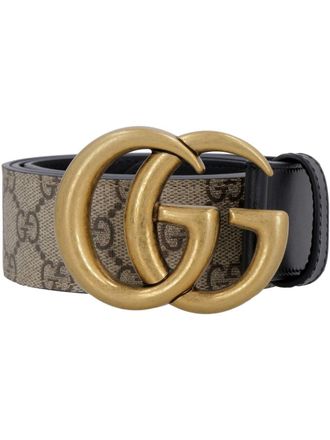 Gucci GG Supreme buckle belt - Neutrals