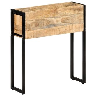 vidaXL Jardinera De Madera De Mango Rugosa 60x20x68 Cm Vidaxl