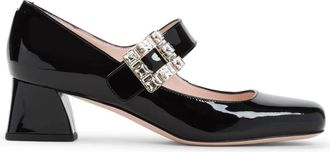 Roger Vivier D&eacute;collet&eacute; Tres Strass Babies 45 - - Shoes - Donna - Nero - 39 EU