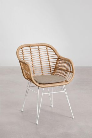 Sklum Silla De Comedor En Mimbre Sint&eacute;tico Zole Sklum